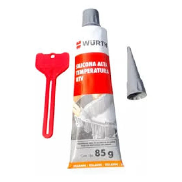 Silicona Alta Temperatura Ultra Grey 85g Wurth